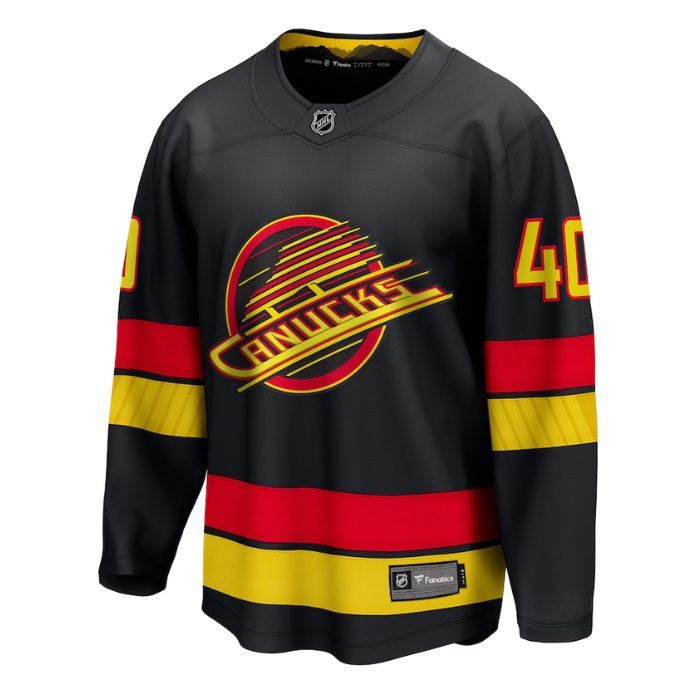 Elias Pettersson Vancouver Canucks Team Alternate - 2022/23 Premier Breakaway Player Jersey - Black - Jersey Teams World