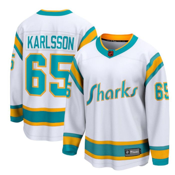 Erik Karlsson San Jose Sharks Special Edition 2.0 Breakaway Player Unisex Jersey - White - Jersey Teams World