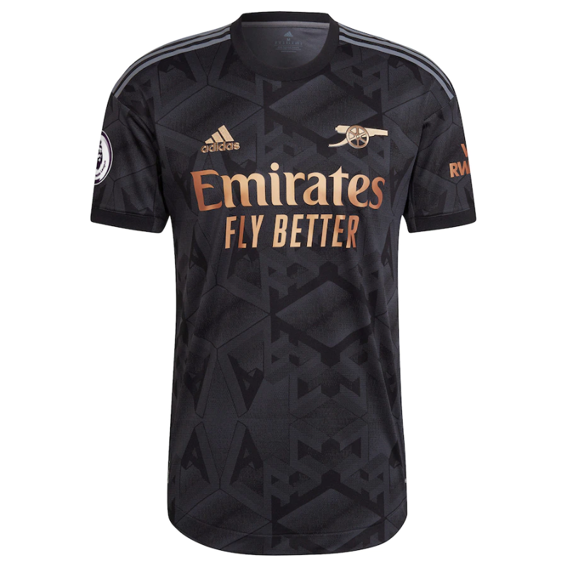 Emile Smith Rowe Arsenal Shirt 2022/23 Away Player Unisex Jersey - Black - Jersey Teams World