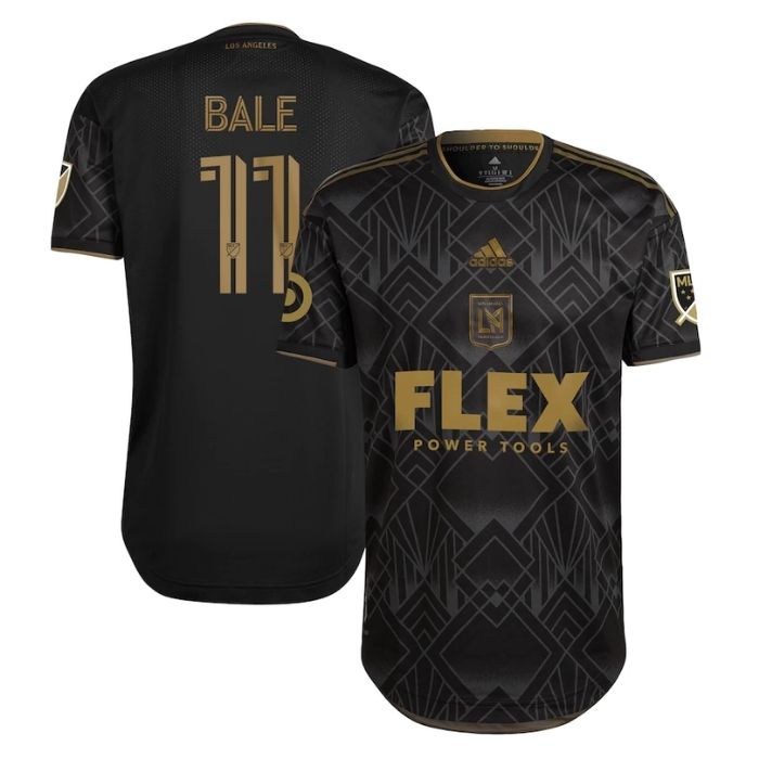 Gareth Bale LAFC 2022 5 Year Anniversary Kit Player Jersey - Black - Jersey Teams World