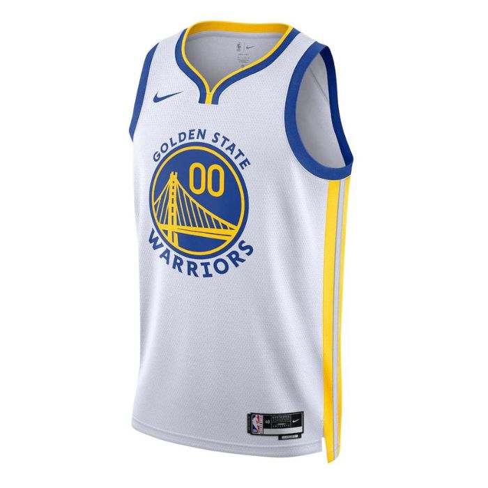 Golden State Warriors Unisex 2023 Swingman Custom Jersey White - Association Edition - Jersey Teams World