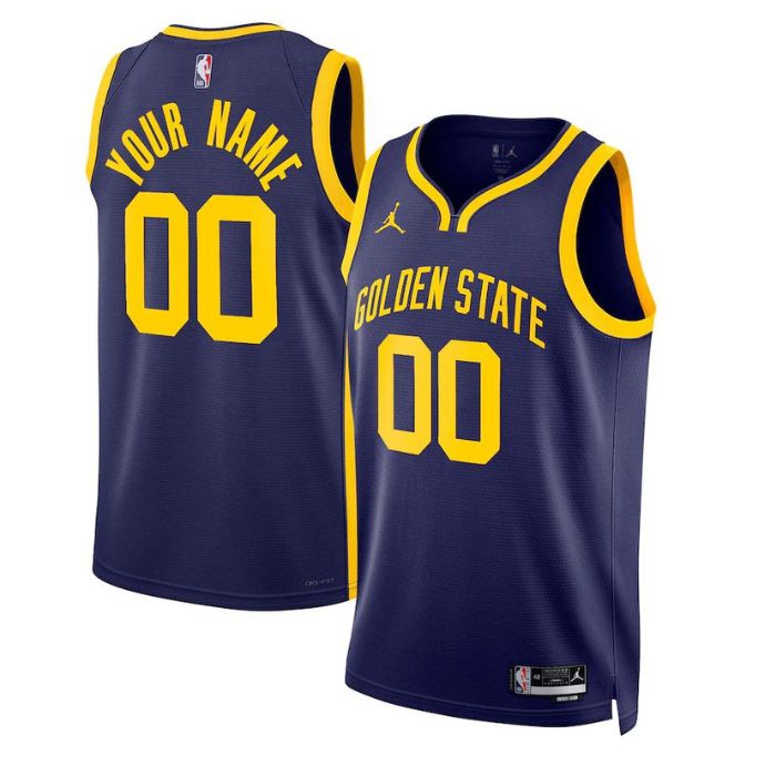 Golden State Warriors Unisex 2023 Swingman Custom Pro Jersey - Statement Edition - Blue - Jersey Teams World