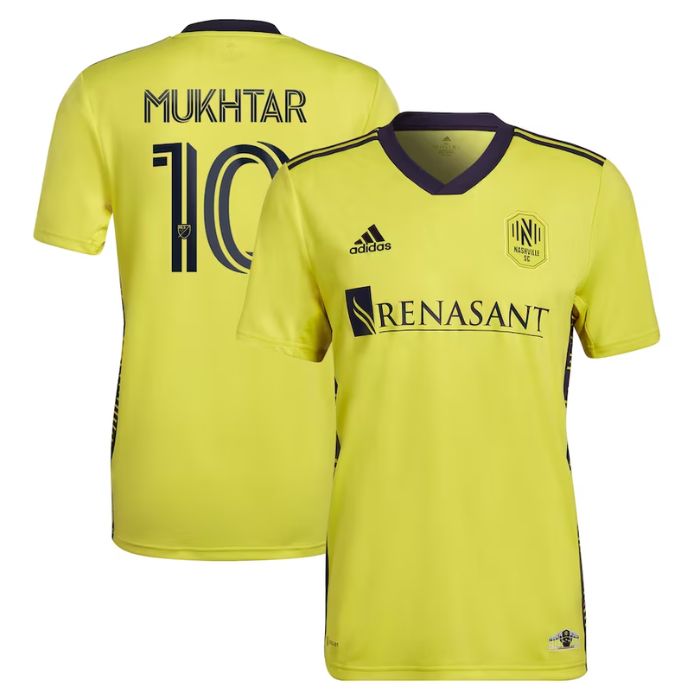Hany Mukhtar Nashville SC 2022 The Homecoming Kit Player Jersey - Yellow - Jersey Teams World