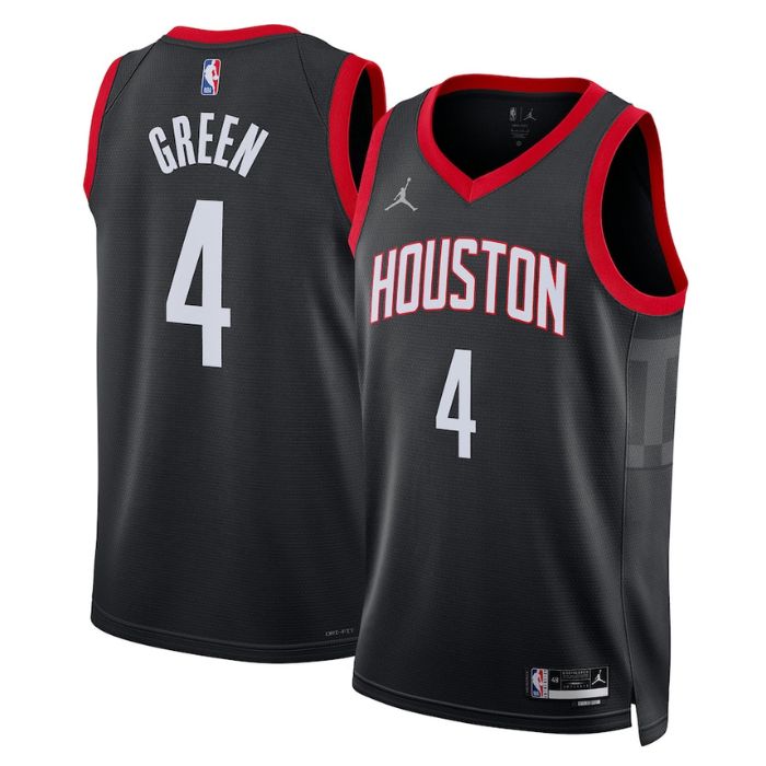 Jalen Green Houston Rockets 2023 Statement Edition Swingman Oro Jersey - Black - Jersey Teams World