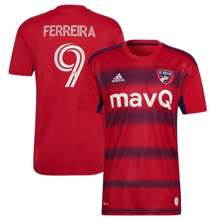 Jesus Ferreira FC Dallas 2022 Crescendo Kit Player Jersey - Red - Jersey Teams World