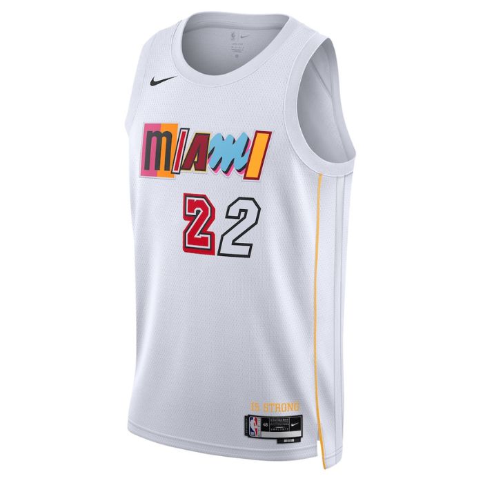 Jimmy Butler Miami Heat Unisex 2023 Swingman Jersey - City Edition - White - Jersey Teams World