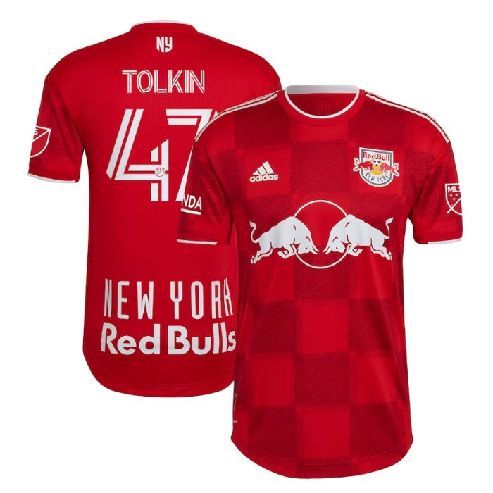 John Tolkin New York Red Bulls 2022 1Ritmo Player Jersey - Red - Jersey Teams World