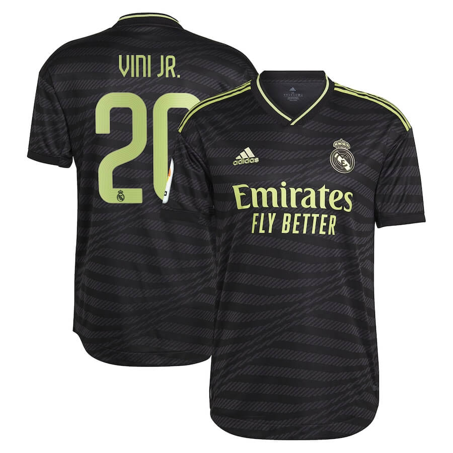 Vini Jr. Real Madrid Unisex Shirt 2023 Third Player Jersey - Black - Jersey Teams World