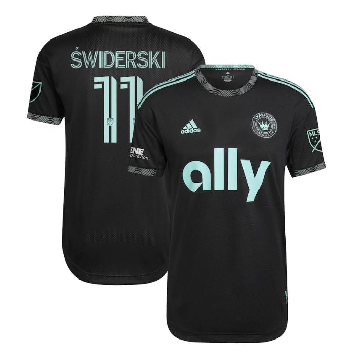Karol Swiderski Charlotte FC 2022 Newly Minted Player Jersey - Black - Jersey Teams World