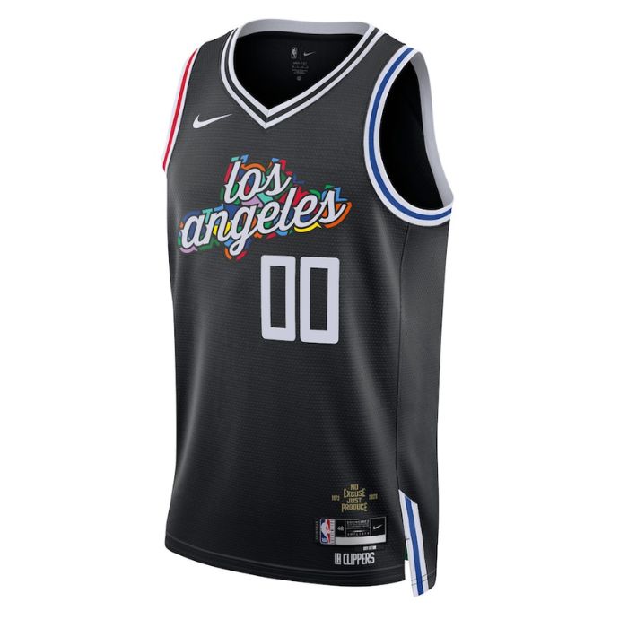 LA Clippers Unisex 2023 Swingman Customized Pro Jersey - City Edition - Black - Jersey Teams World