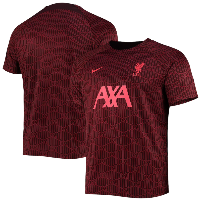 Liverpool Pre-Match Top 2022-23 Custom Unisex Jersey - Red - Jersey Teams World