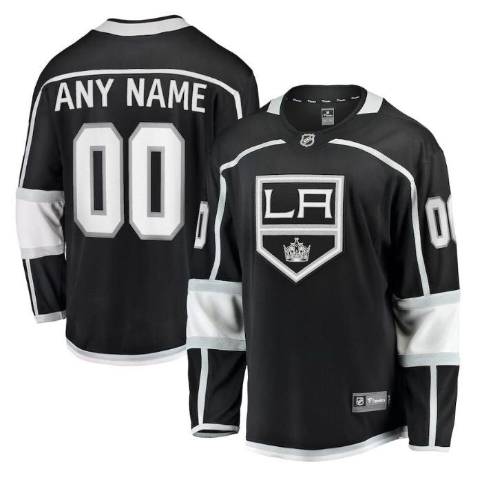 Los Angeles Kings Unisex 2022/23 Home Breakaway Personalized Jersey - Black - Jersey Teams World