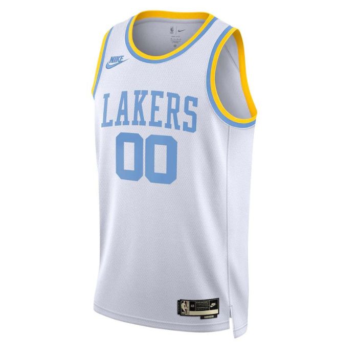 Los Angeles Lakers Unisex 2023 Custom Swingman Pro Jersey - Classic Edition - White - Jersey Teams World