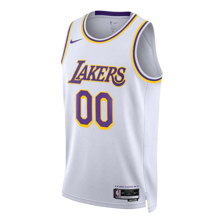 Los Angeles Lakers Unisex 2023 Swingman Custom Jersey White - Association Edition - Jersey Teams World