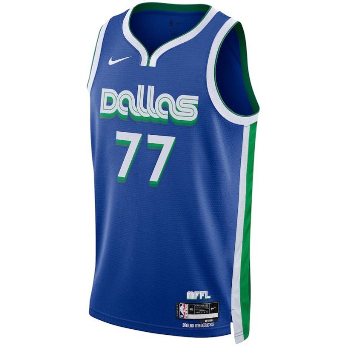 Luka Doncic Dallas Mavericks Unisex 2023 Swingman Pro Jersey - City Edition - Blue - Jersey Teams World