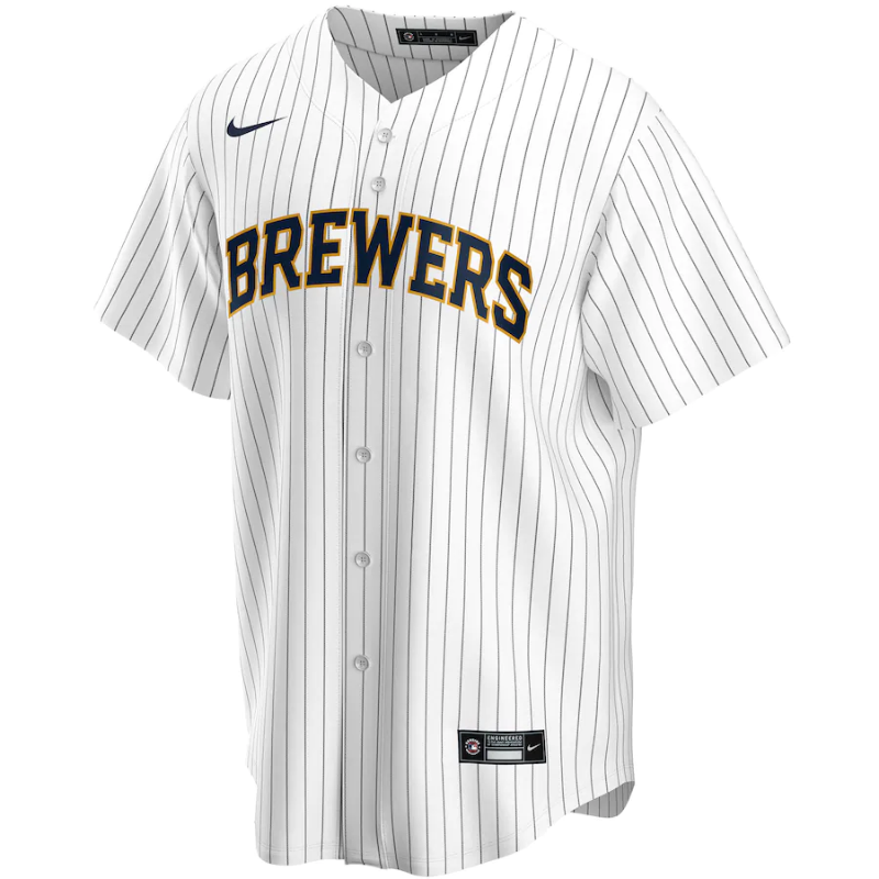 Milwaukee Brewers Team 2022 Home Custom Jersey Unisex Pro Official White - Jersey Teams World