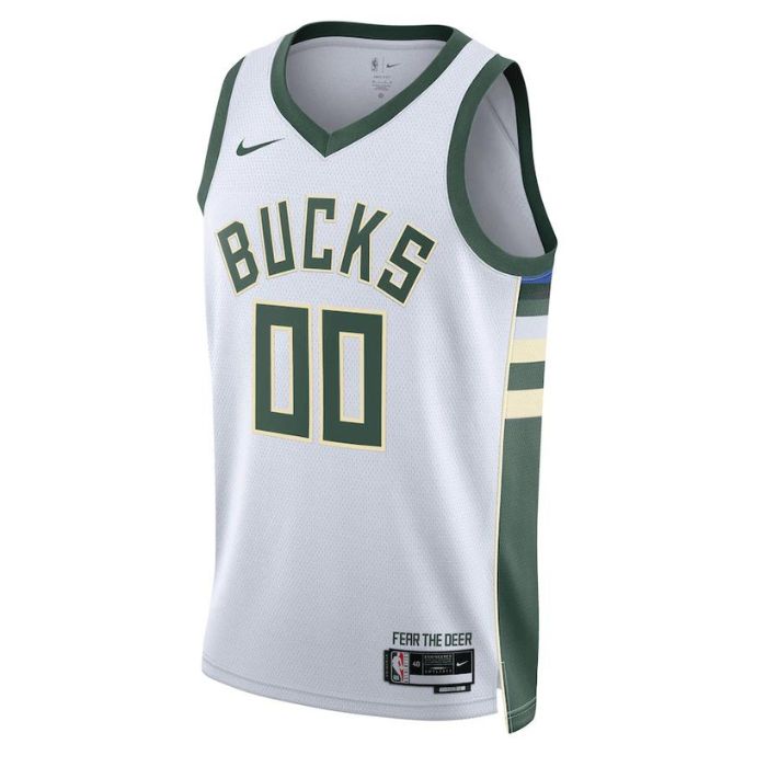 Milwaukee Bucks Unisex 2023 Swingman Customized Jersey White - Association Edition - Jersey Teams World