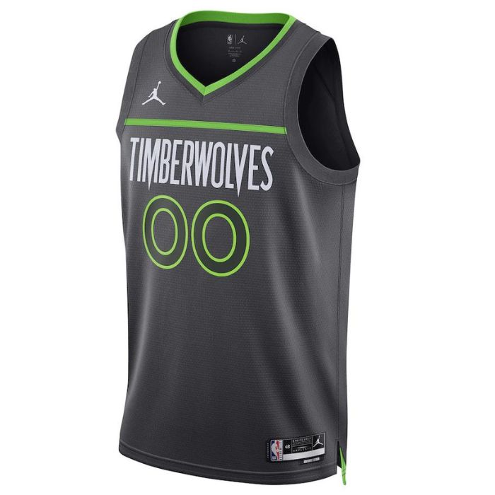 Minnesota Timberwolves Unisex 2023 Swingman Custom Pro Official Jersey - Statement Edition - Black - Jersey Teams World