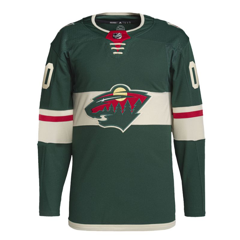 Minnesota Wild Team 2022 Custom Jersey Pro Official Green - Jersey Teams World