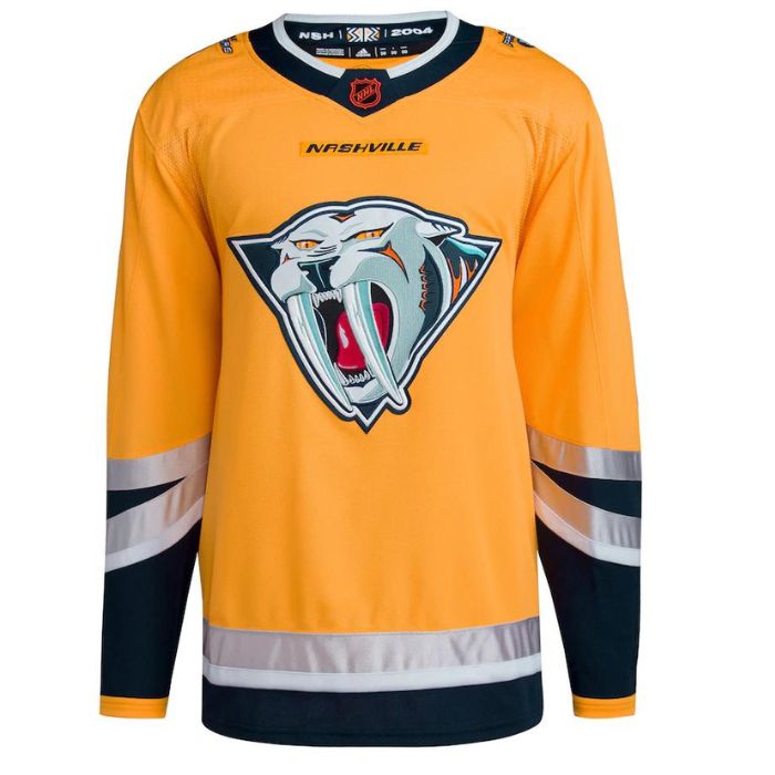 Nashville Predators Unisex Reverse Retro 2.0 Pro Personalized Jersey - Yellow - Jersey Teams World