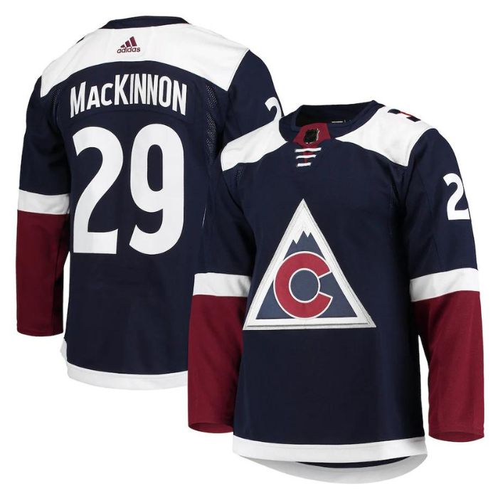 Nathan MacKinnon Colorado Avalanche Team Alternate Primegreen Unisex Pro Player Jersey - Navy - Jersey Teams World