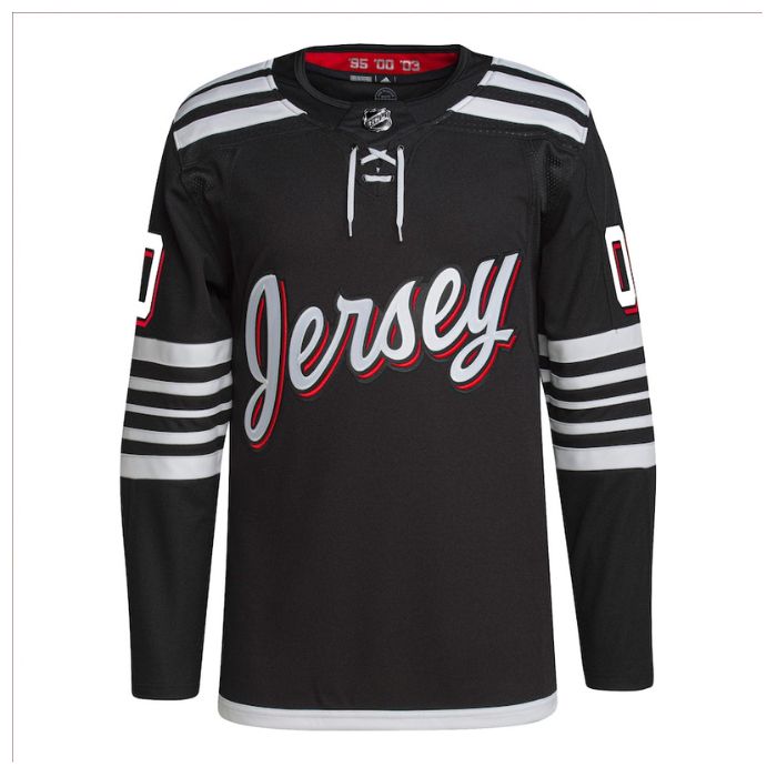 New Jersey Devils Unisex Alternate Primegreen Pro Personalized Jersey - Black - Jersey Teams World