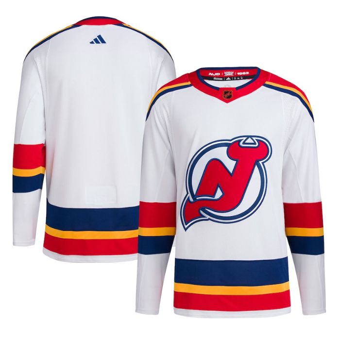 New Jersey Devils Unisex Reverse Retro 2.0 Pro Personalizedized Jersey - White - Jersey Teams World