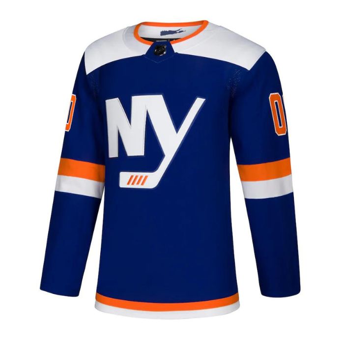 New York Islanders Unisex Alternate Pro Personalized Jersey - Blue - Jersey Teams World
