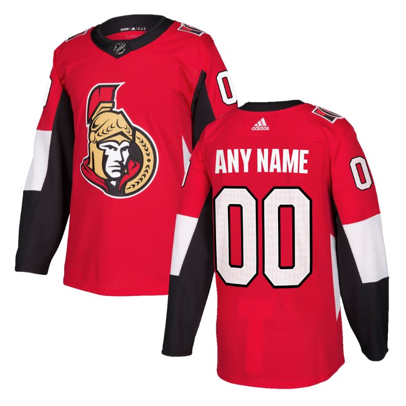 Ottawa Senators Team Unisex Personalized Jersey - Red - Jersey Teams World