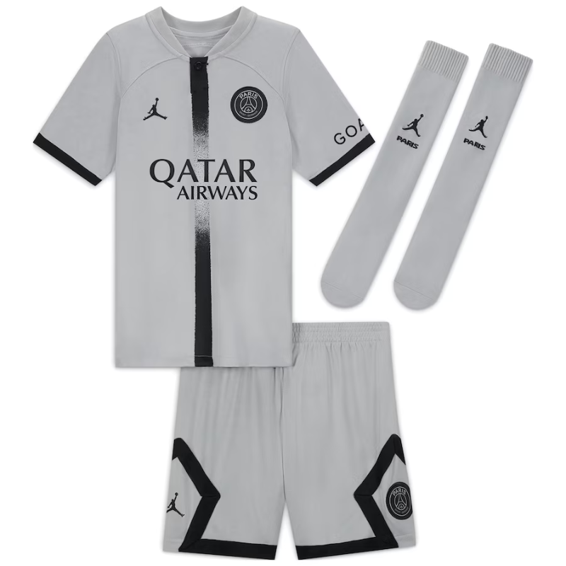 Paris Saint-Germain Away 2022-23 - Little Kids with Messi 30 printing - Jersey Teams World