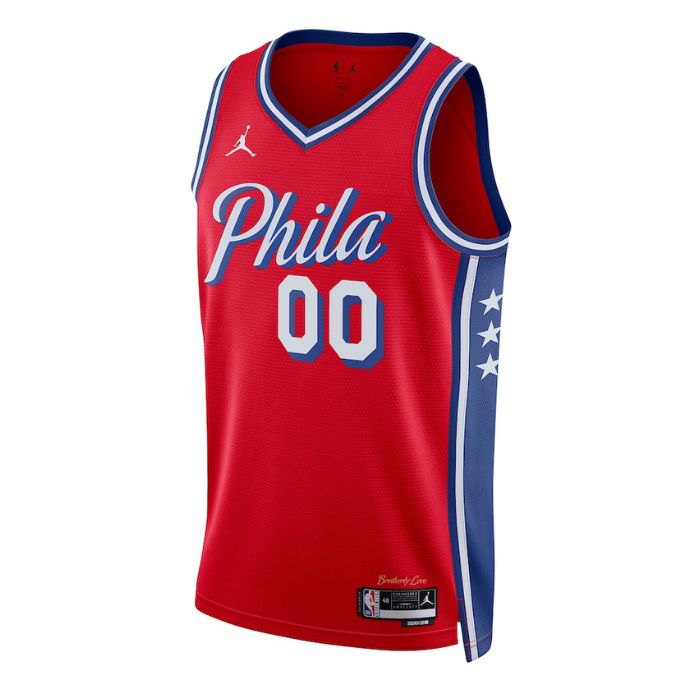 Philadelphia 76ers Unisex 2023 Swingman Custom Jersey - Statement Edition - Red - Jersey Teams World