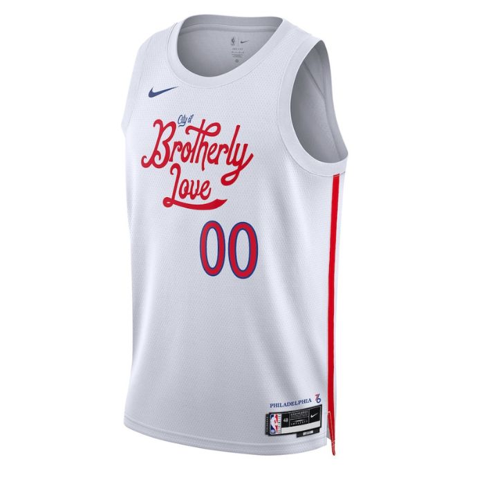 Philadelphia 76ers Unisex 2023 Swingman Custom Pro Official Jersey - City Edition - White - Jersey Teams World