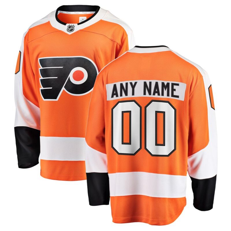 Philadelphia Flyers Team Home Breakaway Unisex Personalized Jersey - Orange - Jersey Teams World