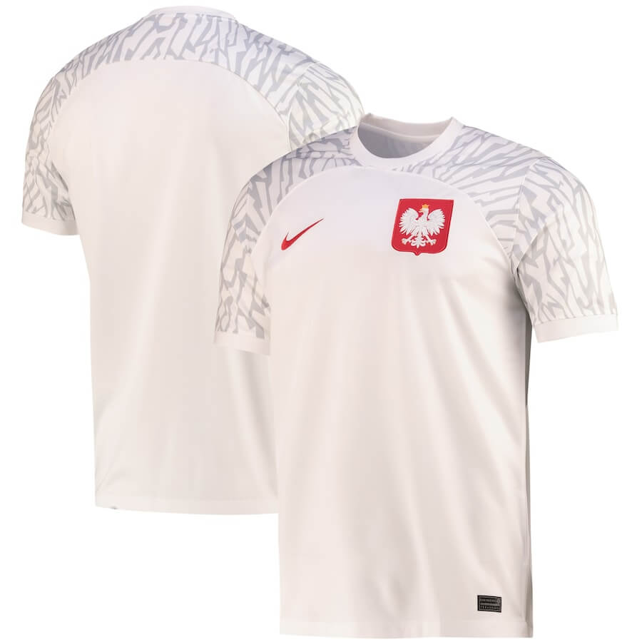 Poland National Team Home Shirt 2023 customized Jersey Unisex - White - Jersey Teams World