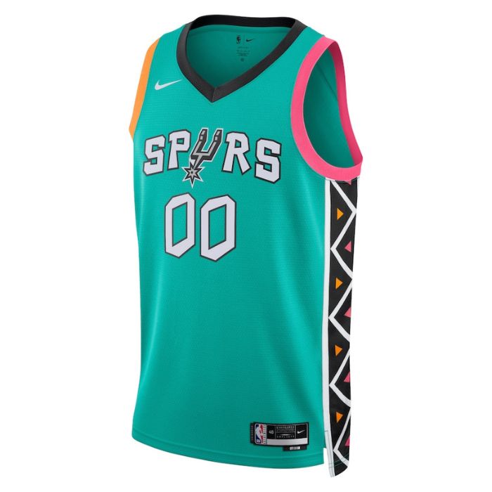 San Antonio Spurs Unisex 2023 2023 Swingman Custom Jersey - City Edition - Turquoise - Jersey Teams World