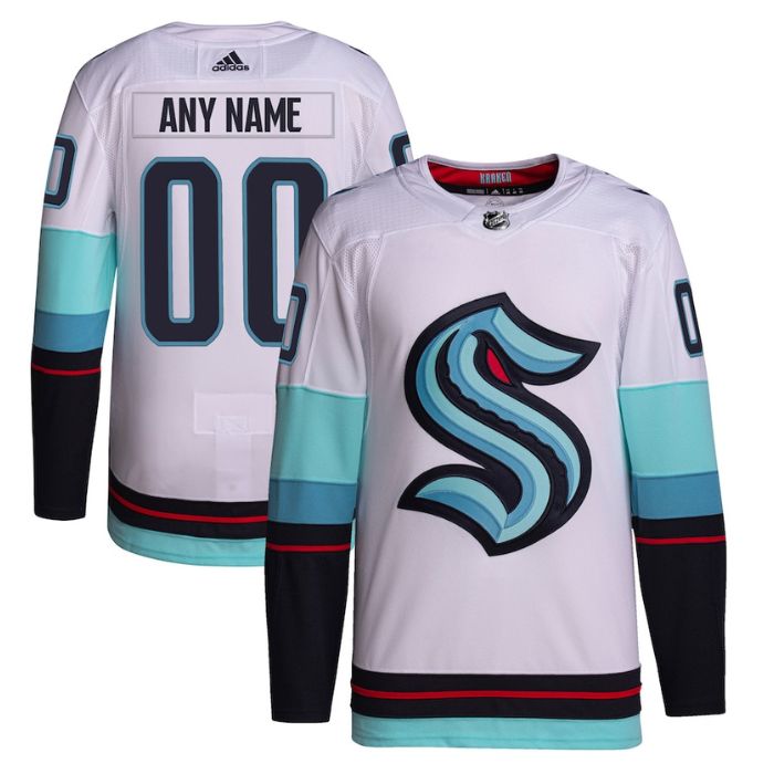 Seattle Kraken Unisex Away Primegreen Personalizedized Jersey - White - Jersey Teams World