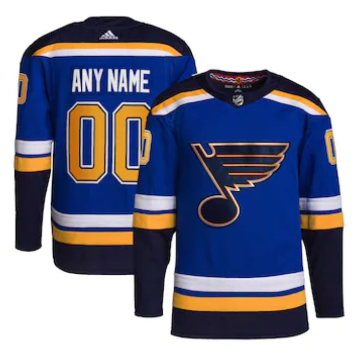 St. Louis Blues Unisex Home Pro Official Personalized Jersey - Royal - Jersey Teams World