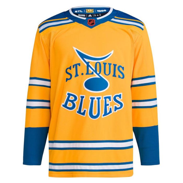 St. Louis Blues Unisex Reverse Retro 2.0 Pro Personalized Jersey - Yellow - Jersey Teams World