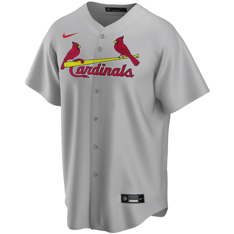 St. Louis Cardinals Gray Road Team 2022 Custom Jersey Unisex Pro Official - Jersey Teams World