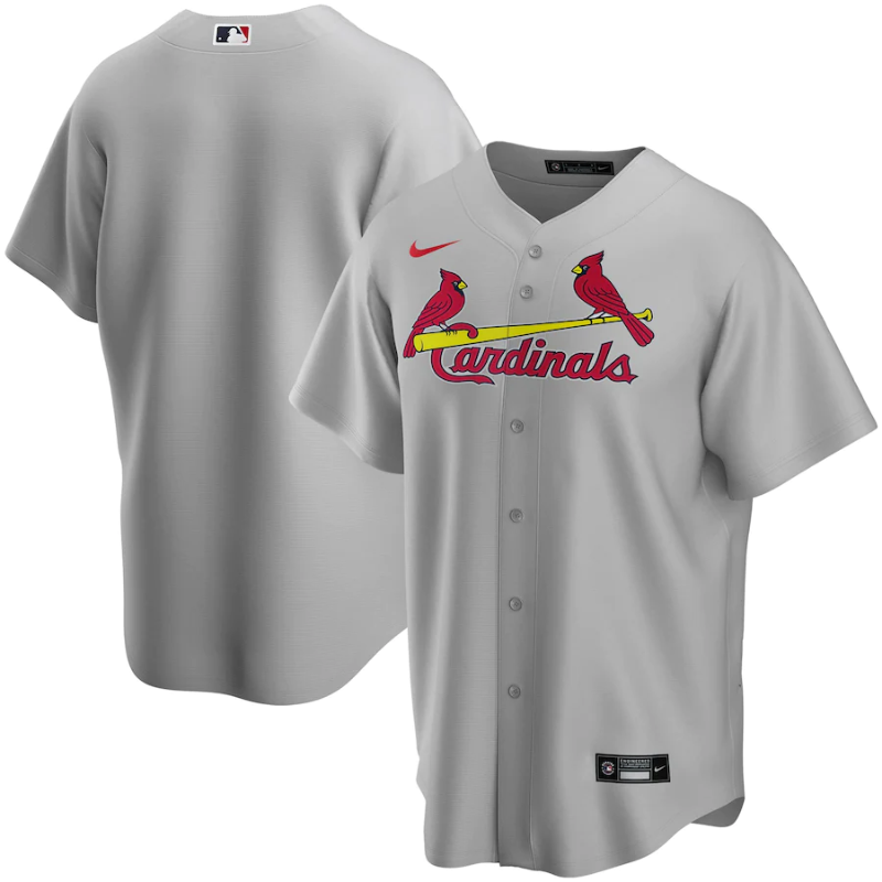 St. Louis Cardinals Gray Road Team 2022 Custom Jersey Unisex Pro Official - Jersey Teams World