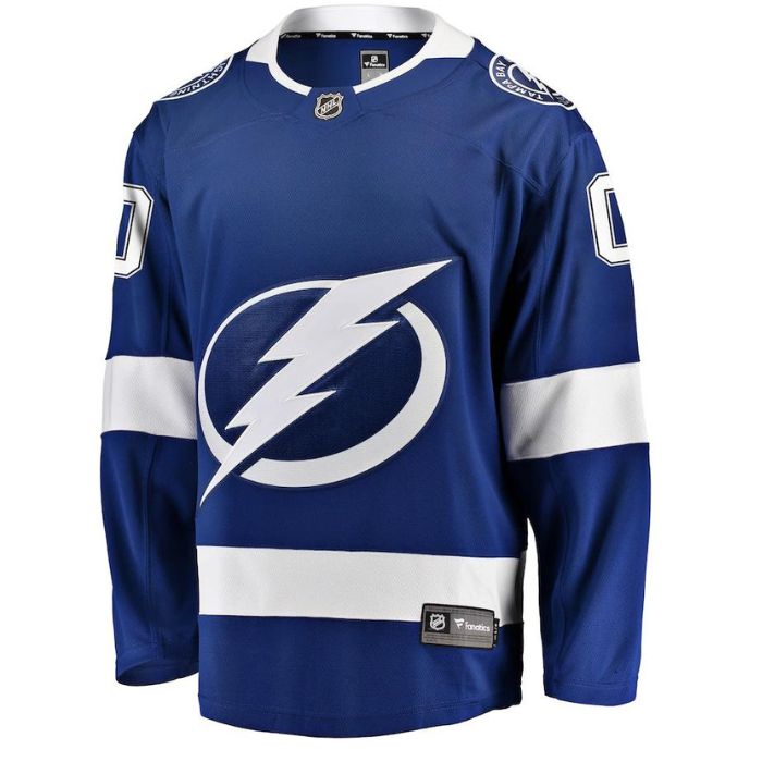 Tampa Bay Lightning Unisex Home Breakaway Pro Personalizedized Jersey - Blue - Jersey Teams World