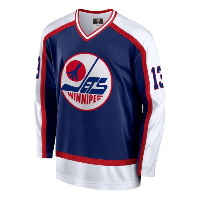 Teemu Selanne Winnipeg Jets Team Breakaway Unisex Player Jersey - Navy - Jersey Teams World