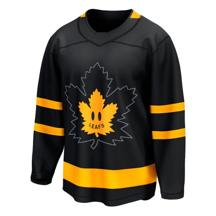Toronto Maple Leafs Team Alternate Premier Breakaway Reversible Unisex Personalizedized Jersey - Black - Jersey Teams World