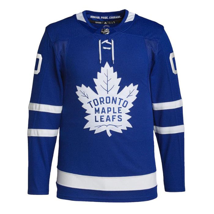 Toronto Maple Leafs Unisex Home Primegreen Pro Personalized Jersey - Royal - Jersey Teams World
