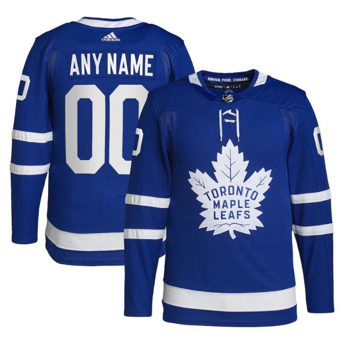 Toronto Maple Leafs Unisex Home Primegreen Pro Personalized Jersey - Royal - Jersey Teams World