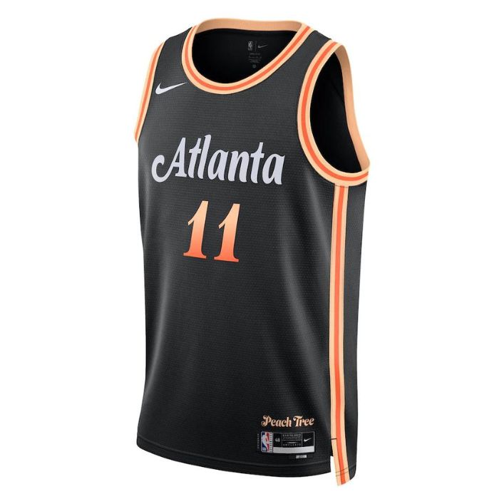 Trae Young Atlanta Hawks 2022/23 Unisex Jersey - City Edition - Black - Jersey Teams World