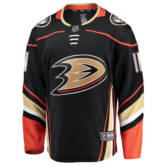 Trevor Zegras Anaheim Ducks Unisex Home Breakaway Player Jersey - Black - Jersey Teams World
