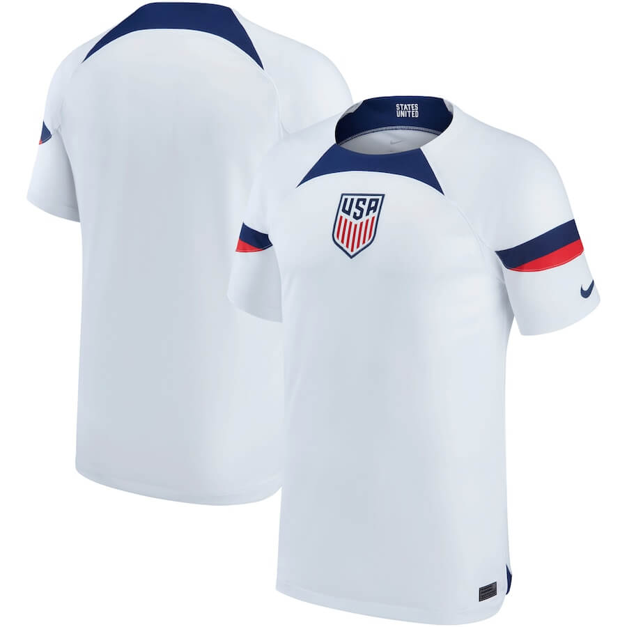 USA National Team Home Stadium Shirt 2022 customized Jersey Unisex White - Jersey Teams World
