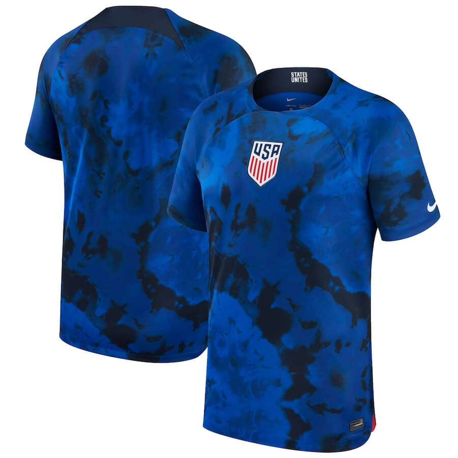 USA National Team Away Stadium Shirt 2022 customized Jersey Unisex - Blue - Jersey Teams World