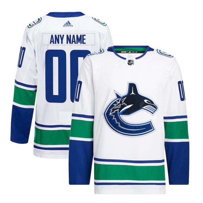 Vancouver Canucks Team Away Primegreen Unisex Pro Personalizedized Jersey - White - Jersey Teams World